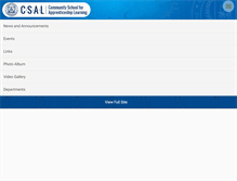 Tablet Screenshot of csalcharterschools.org